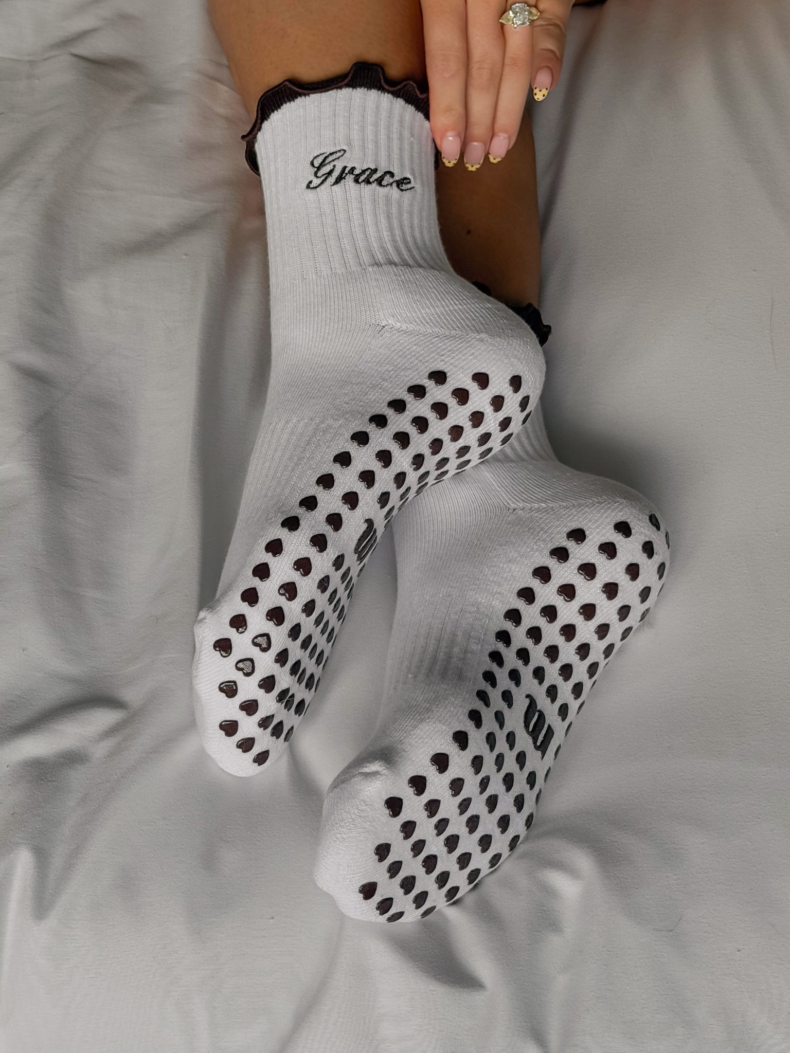 Espresso Personalised Grip Sock